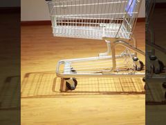 Cửa hàng tạp hóa Rolling Trolley Steel Powder Coating kiểu Đức Steel Shopping Cart