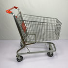 Customized 150L Supermarket Grocery Cart Zinc Plated Warehouse Shopping Trolley