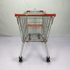 European Type 210L Large Shopping Cart Warehouse Q195 Steel Shopping Trolley Elevators Available