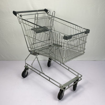 Mua Phong cách Úc 150L Siêu thị Mua sắm Xe đẩy Kim loại Màu xám Chuỗi cửa hàng Giỏ hàng CE online manufacture