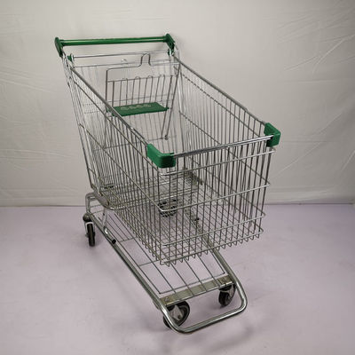 Mua Bánh xe PU Xe đẩy hàng tạp hóa Xe đẩy mua hàng bằng kim loại 210L với khung gầm đồ uống online manufacture