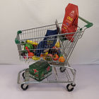 CE 100L Supermarket Grocery Store Shopping Cart Customized Logo And Color