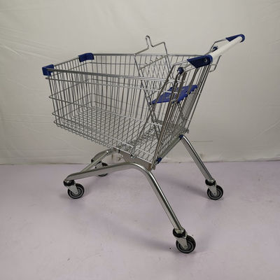 Mua 125L Kẽm sơn tĩnh điện Kim loại Xe đẩy mua sắm Siêu thị Giỏ hàng online manufacture