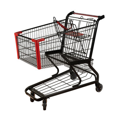 Mua 125L Black Metal Xe đẩy mua sắm hạng nhẹ Xe đẩy hàng tạp hóa EN BS 1929 online manufacture