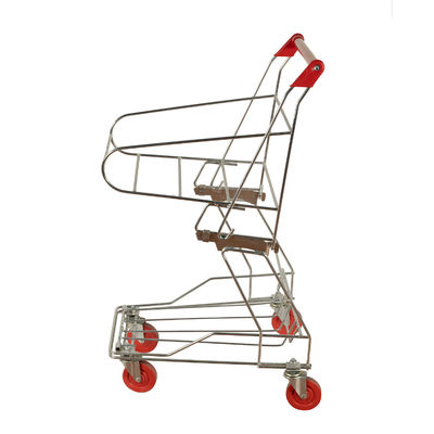 Mua Tay đẩy kẽm 4 bánh Giỏ mua hàng Xe đẩy sơn tĩnh điện có in logo online manufacture