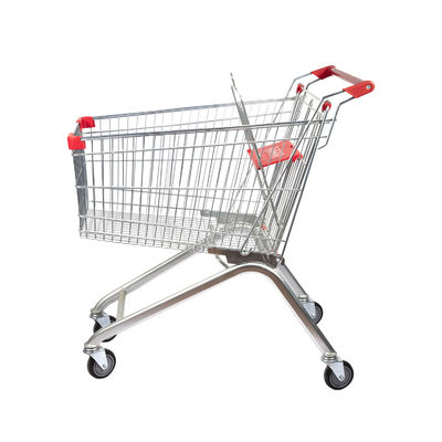 Mua Xe đẩy mua sắm kim loại châu Âu 125L Xe đẩy giỏ hàng siêu thị OEM ODM online manufacture