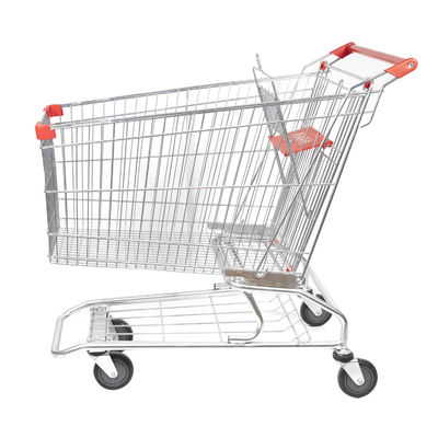 Mua Xe đẩy hàng tạp hóa kiểu Mỹ mạ kẽm Xe đẩy mua hàng bằng kim loại 210L online manufacture