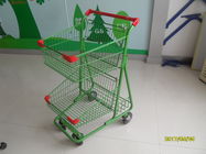 Two Basket Grocery Shopping Trolley Wire Shopping Cart 656x521x1012mm