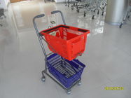 4 xoay bánh xe PVC 3 bánh siêu thị mua sắm được sử dụng trong cửa hàng nhỏ