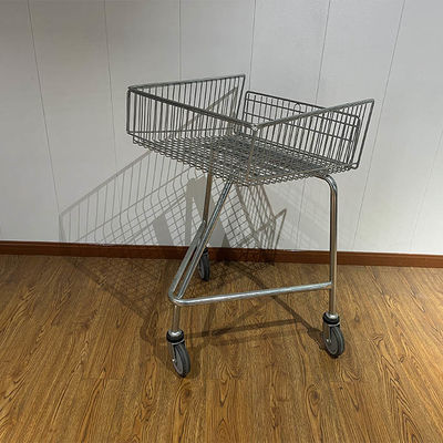 Mua Shallow Shopping Trolley For Disabled  With Escalator Wheels Push Along Steel Shopping Cart online manufacture