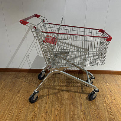 Mua 125L European Style Metal Supermarket Shopping Carts Trolley with Custom Logo Printing sản xuất trực tuyến